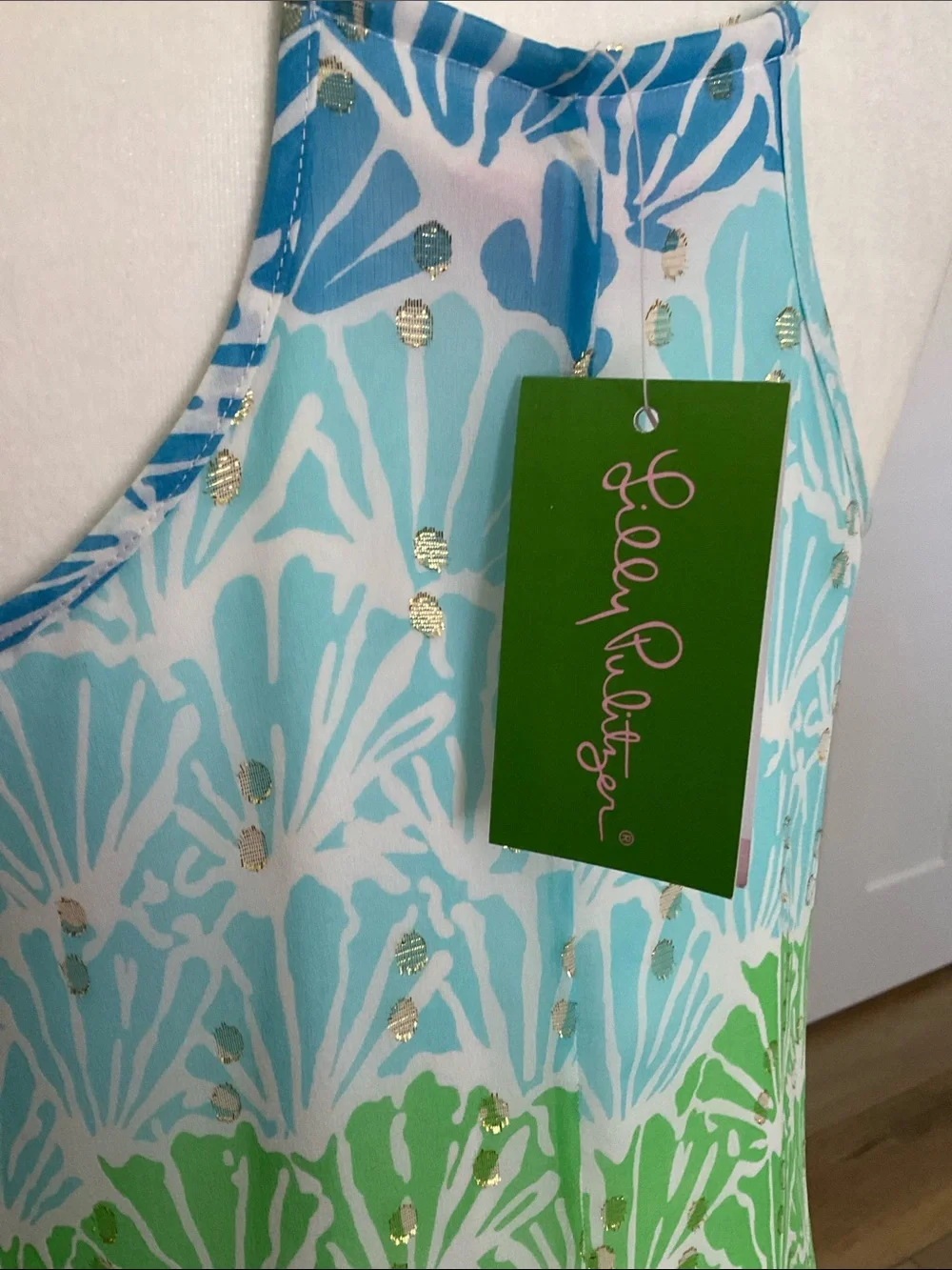 NWT Lilly Pulitzer Dusk Maxi Slip Dress Shell Shacked SZ S Coastal Elegance